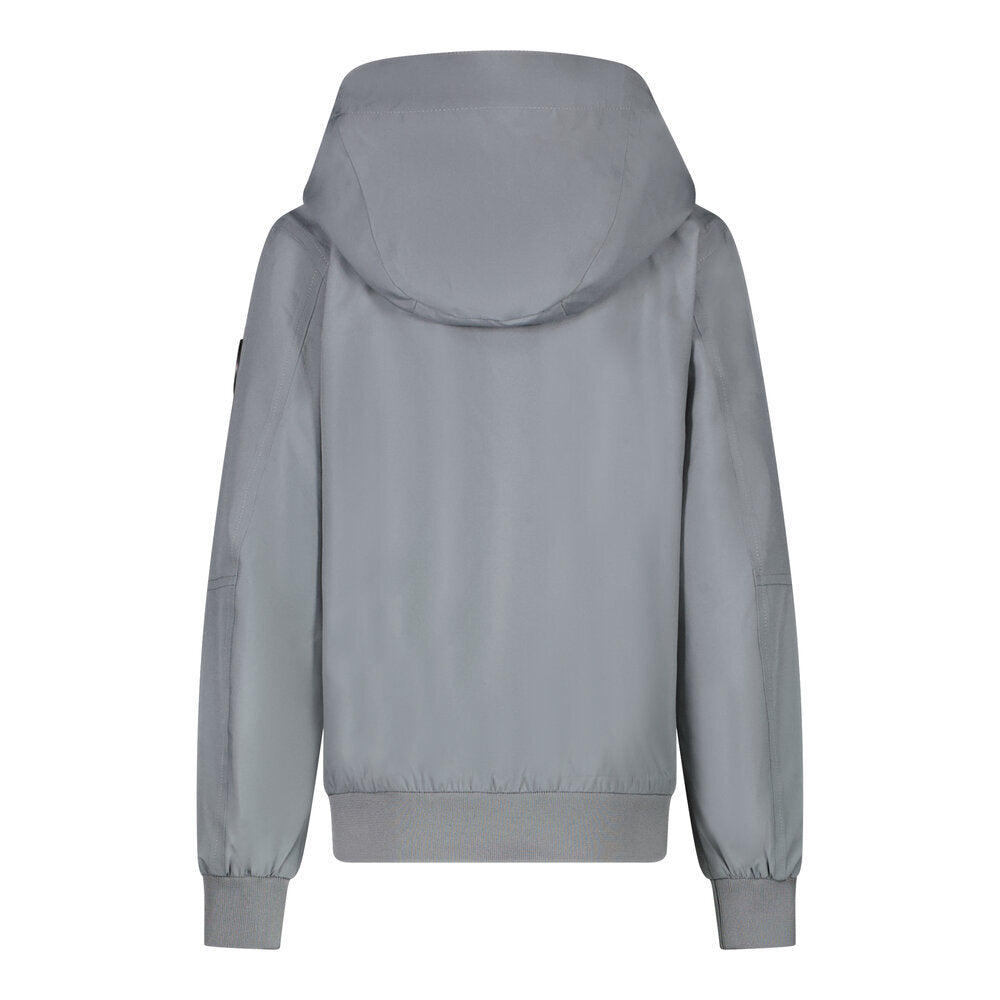 Kaki groene zomerjas met rits en kap Xamer Cars