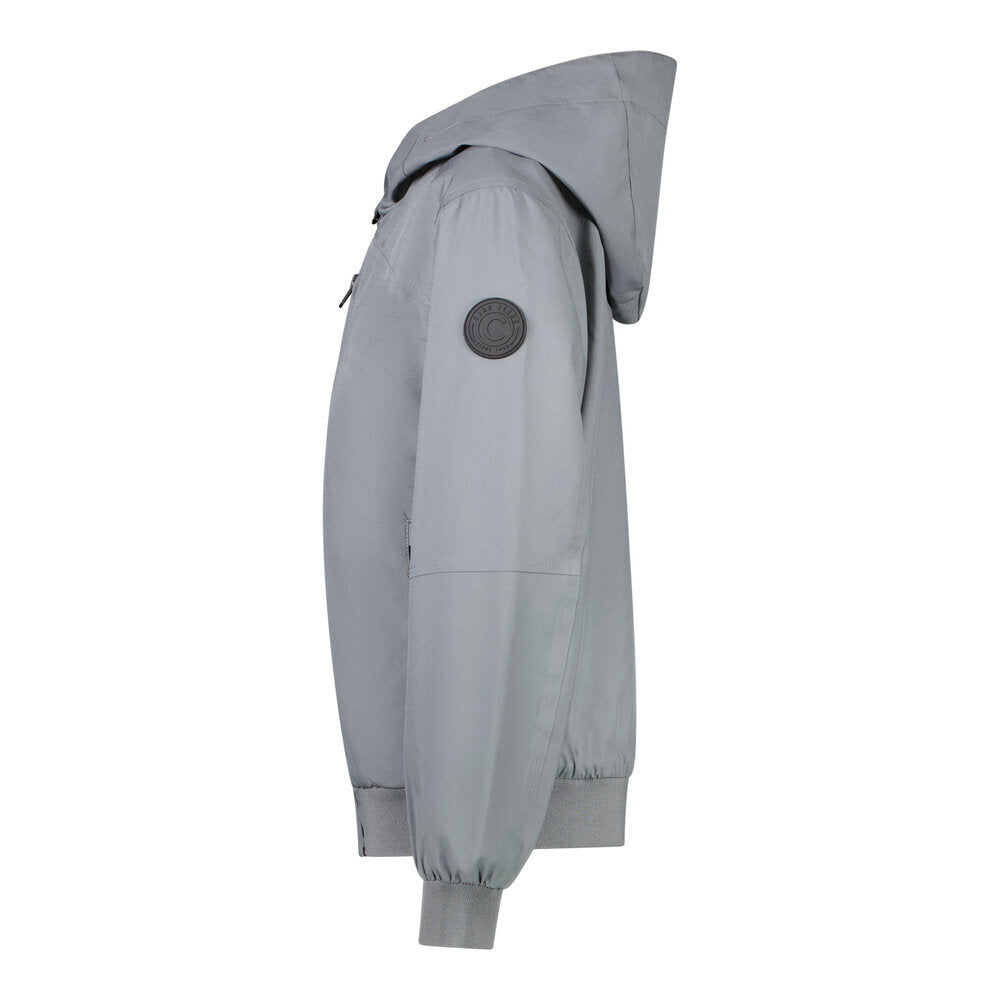 Kaki groene zomerjas met rits en kap Xamer Cars