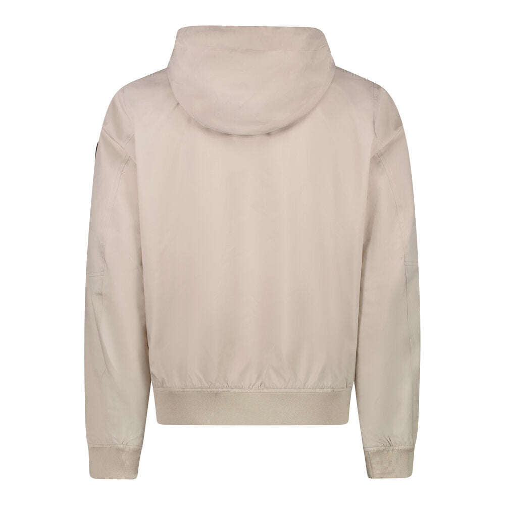 Veste d'été beige avec fermeture éclair et capuche Xamer Cars