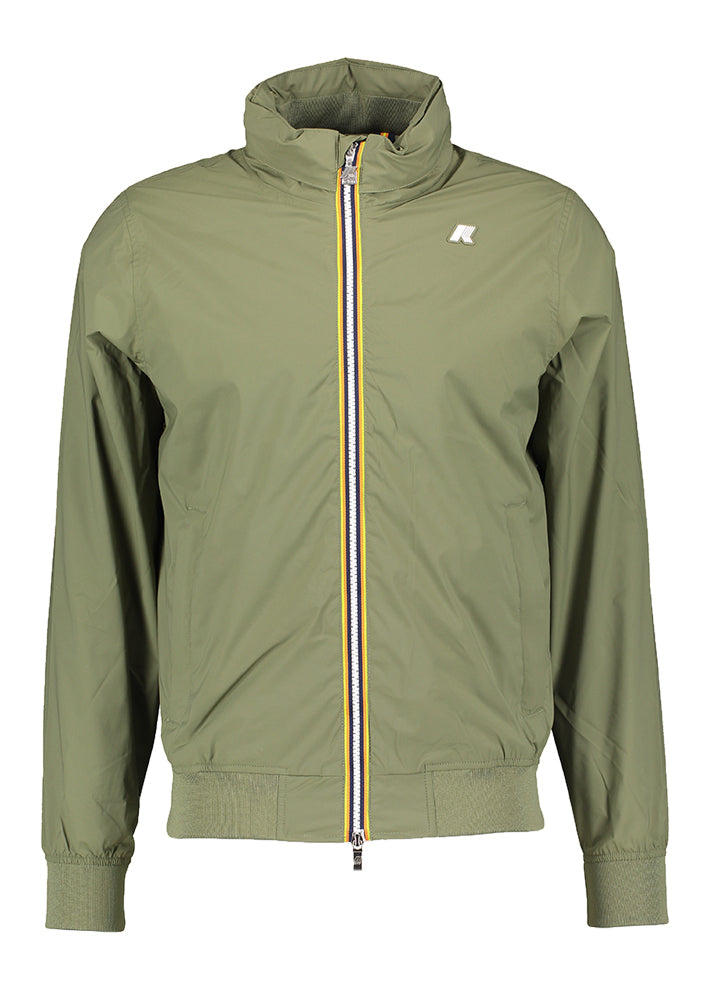 Veste kaki à capuche amovible Amaury K-Way