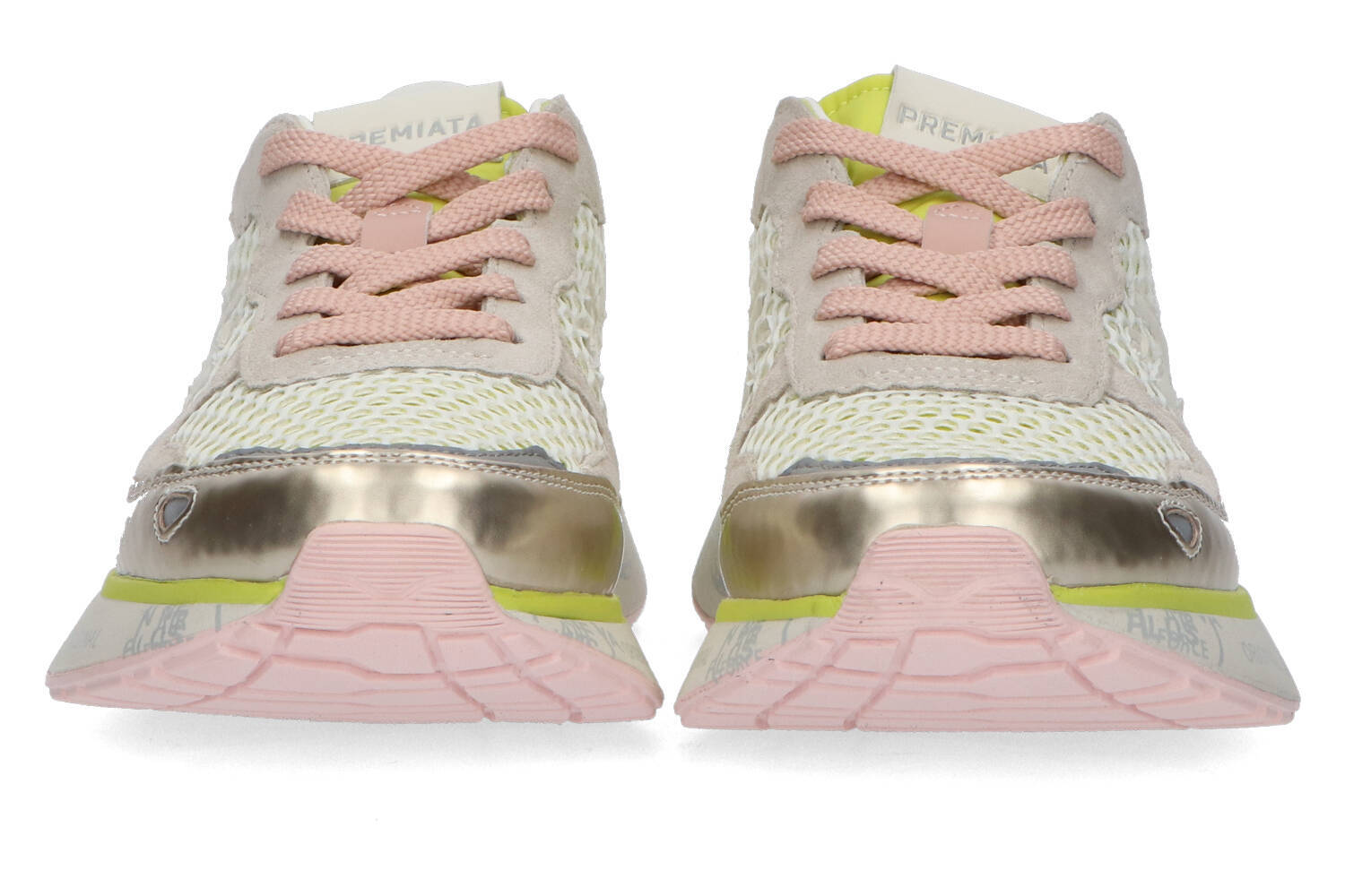 Baskets basses Premiata fluorescentes