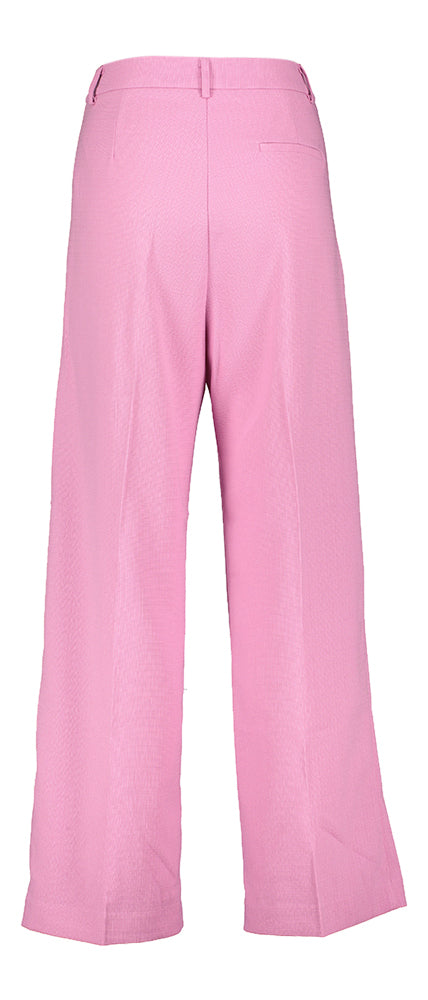 Roze wijde broek met bandplooi Pierre Grace & Mila