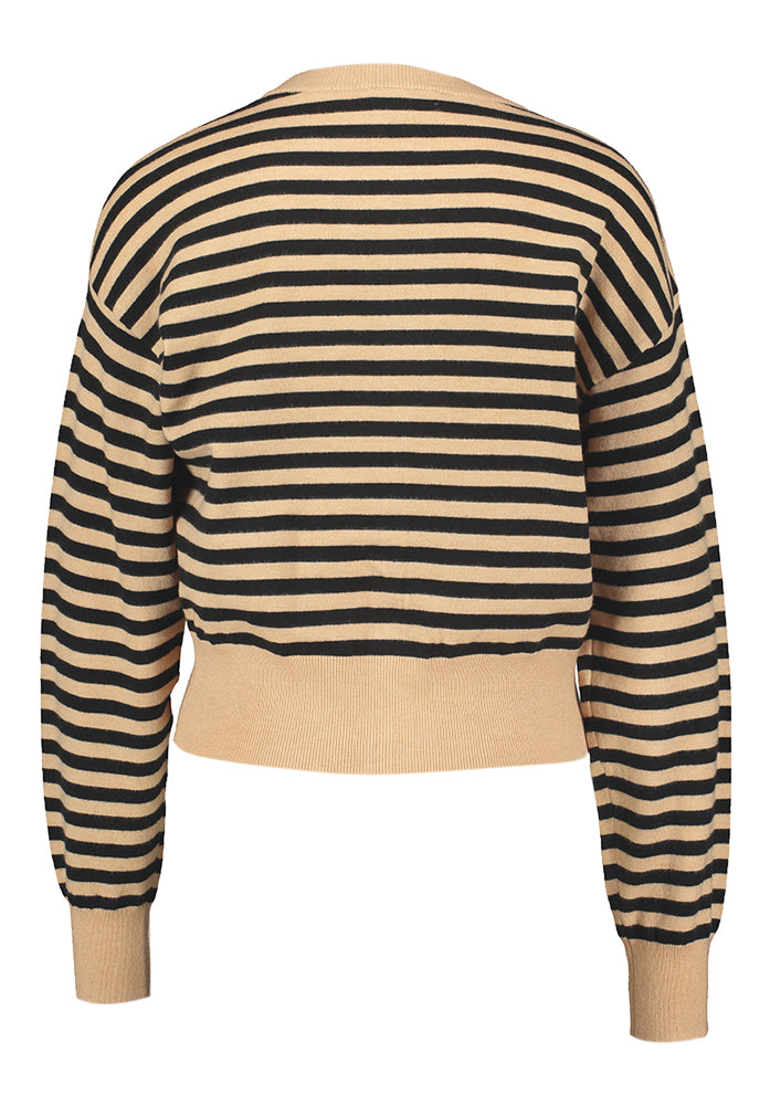 Gilet rose pâle à rayures Nouméa Français