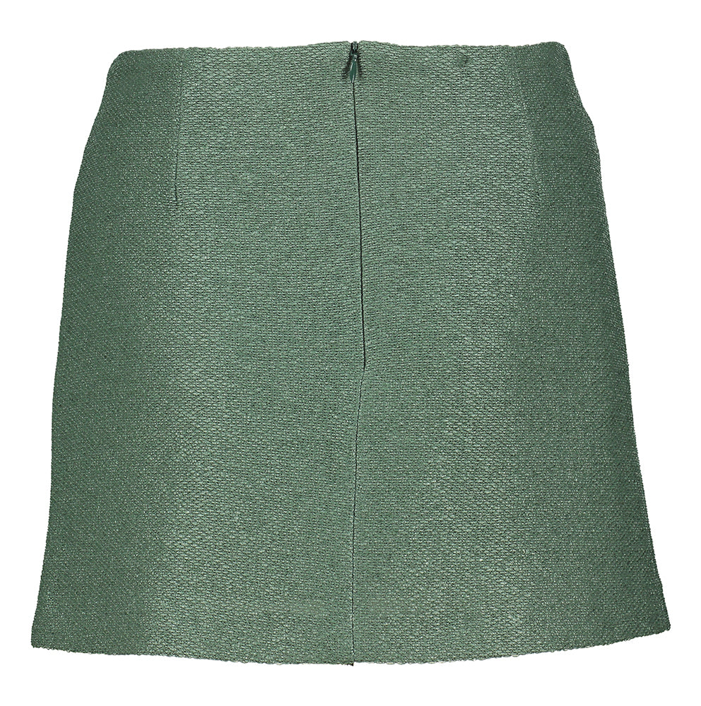 Groene korte rok in structuur Isla March23