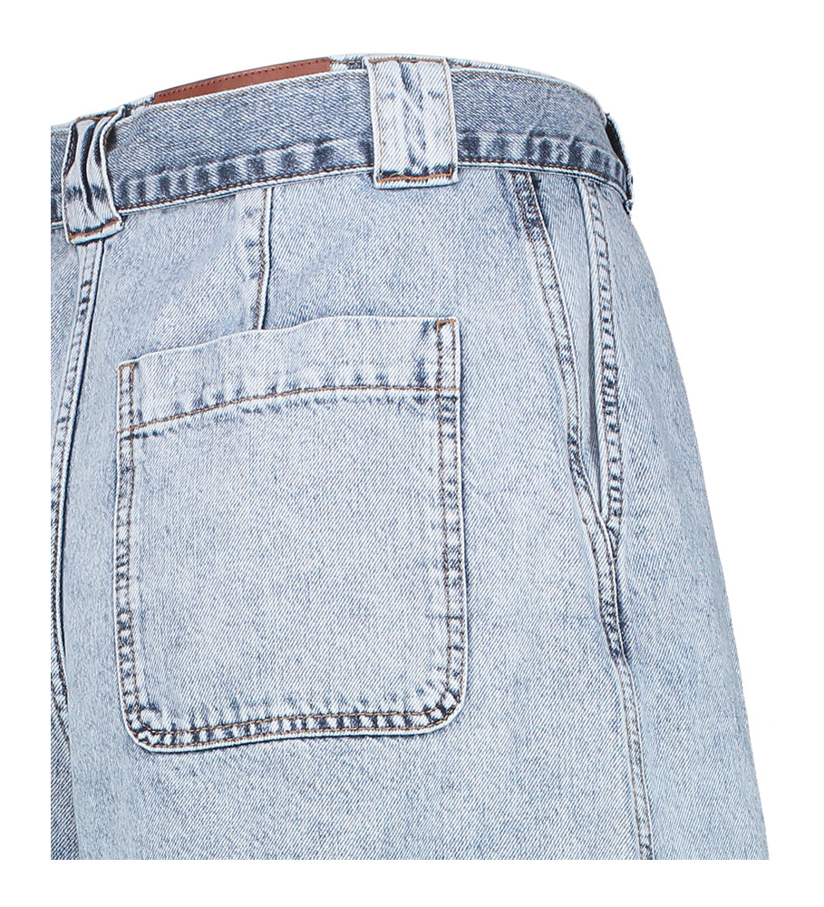 Short ample en jean délavé Stella Nova