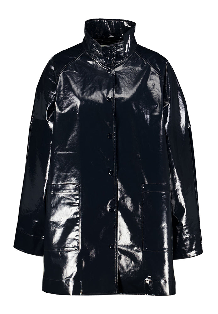 Imperméable bleu foncé brillant Haily Bellerose