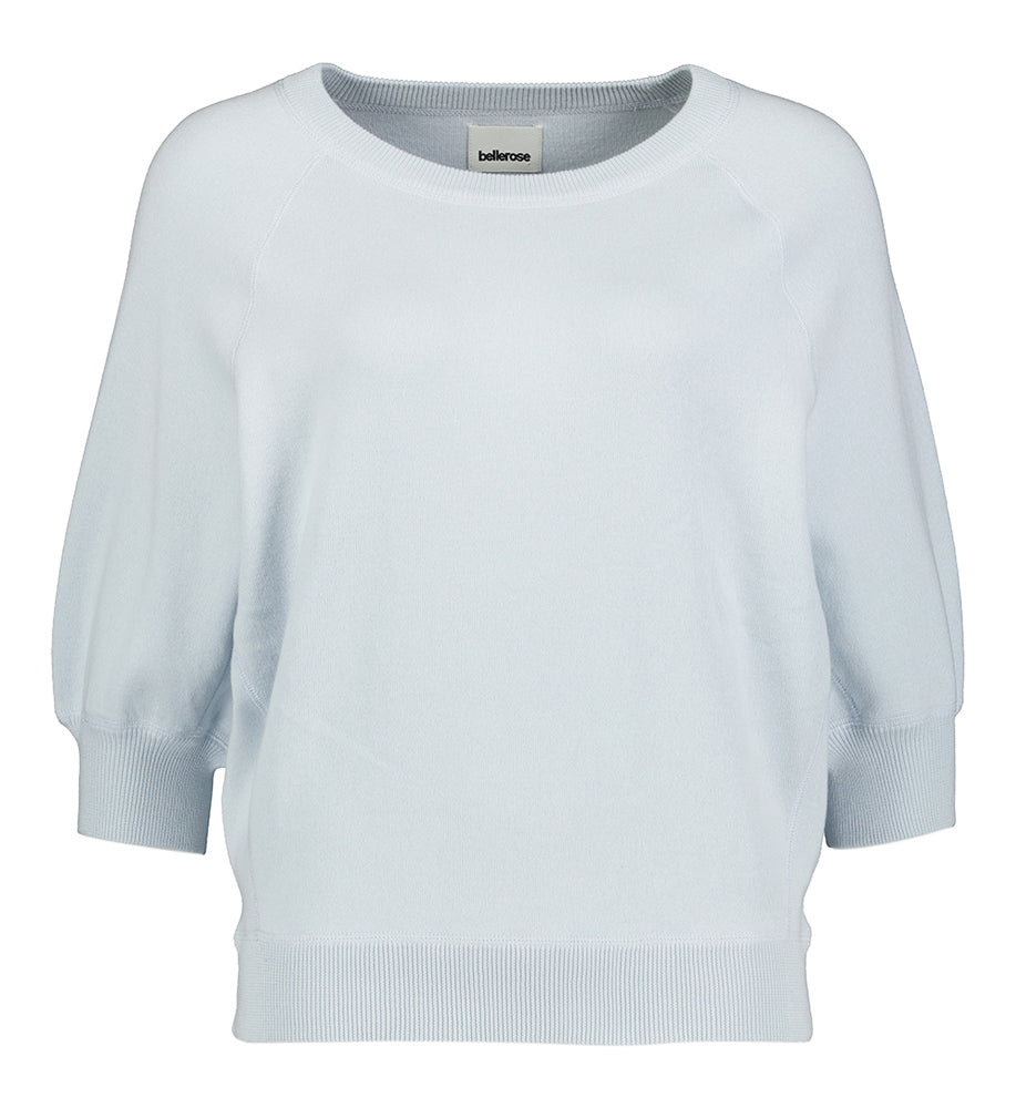 Pull oversize en coton bleu pastel Anglet Bellerose
