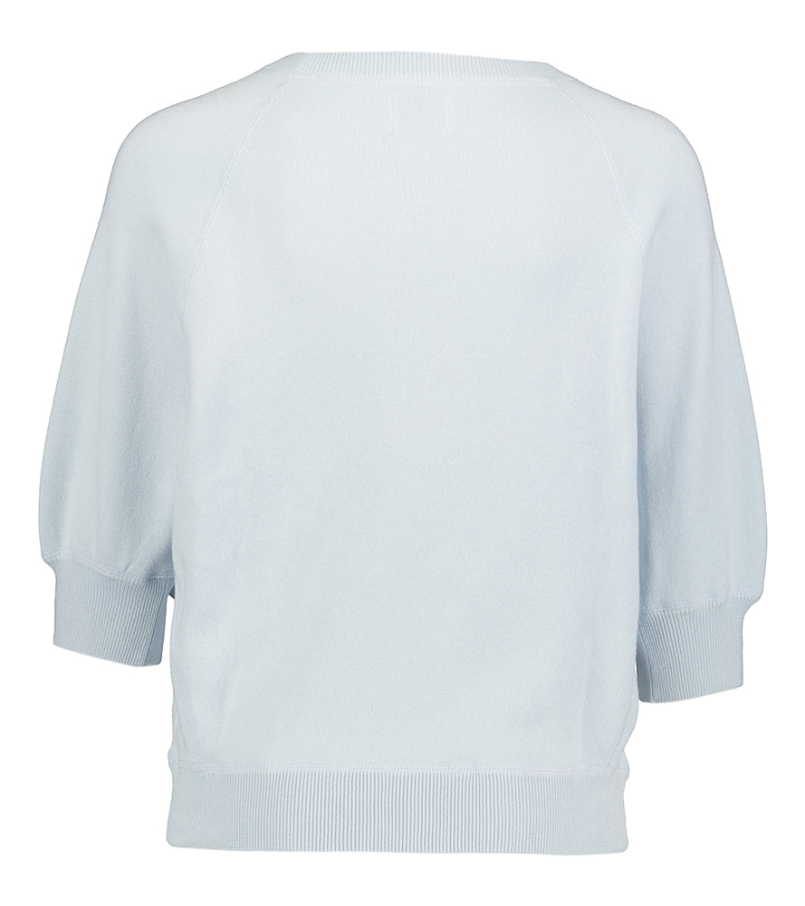 Pull oversize en coton bleu pastel Anglet Bellerose