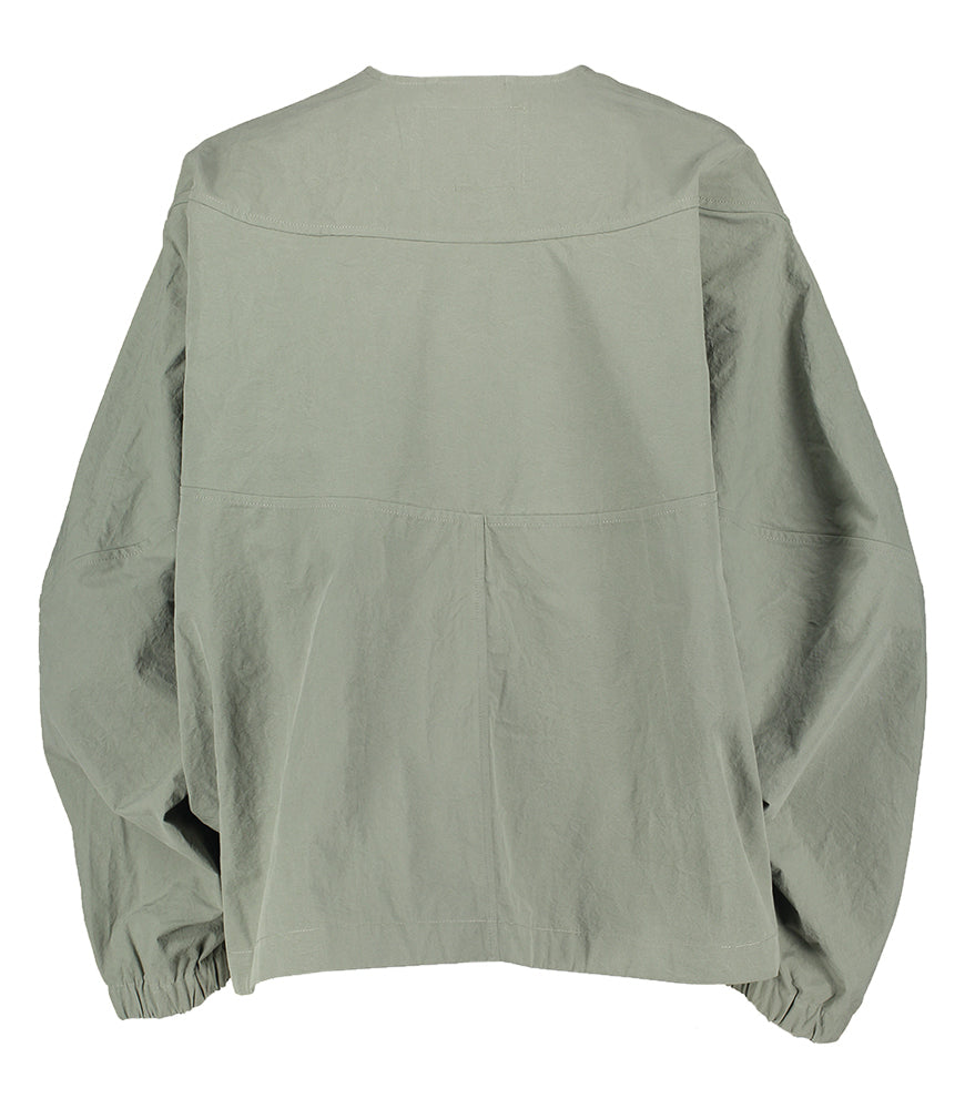 Kaki oversized vest in parachute stof Helsink Bellerose