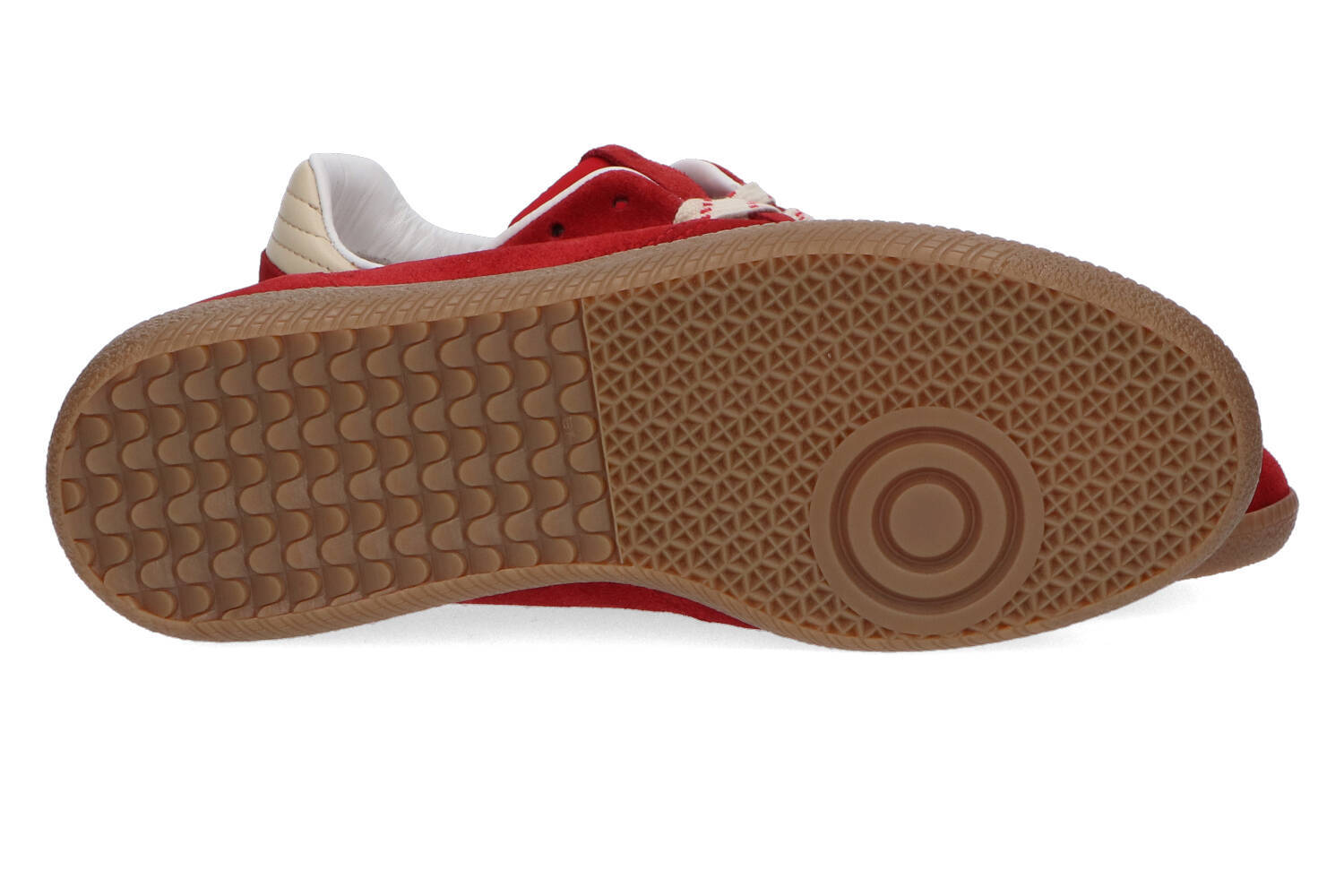 Baskets basses en cuir rouge brillant Alohas