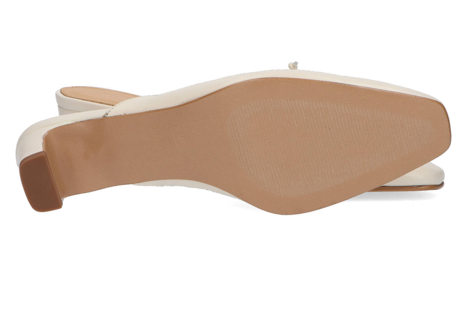 Mocassins crème à talon Amar Alohas