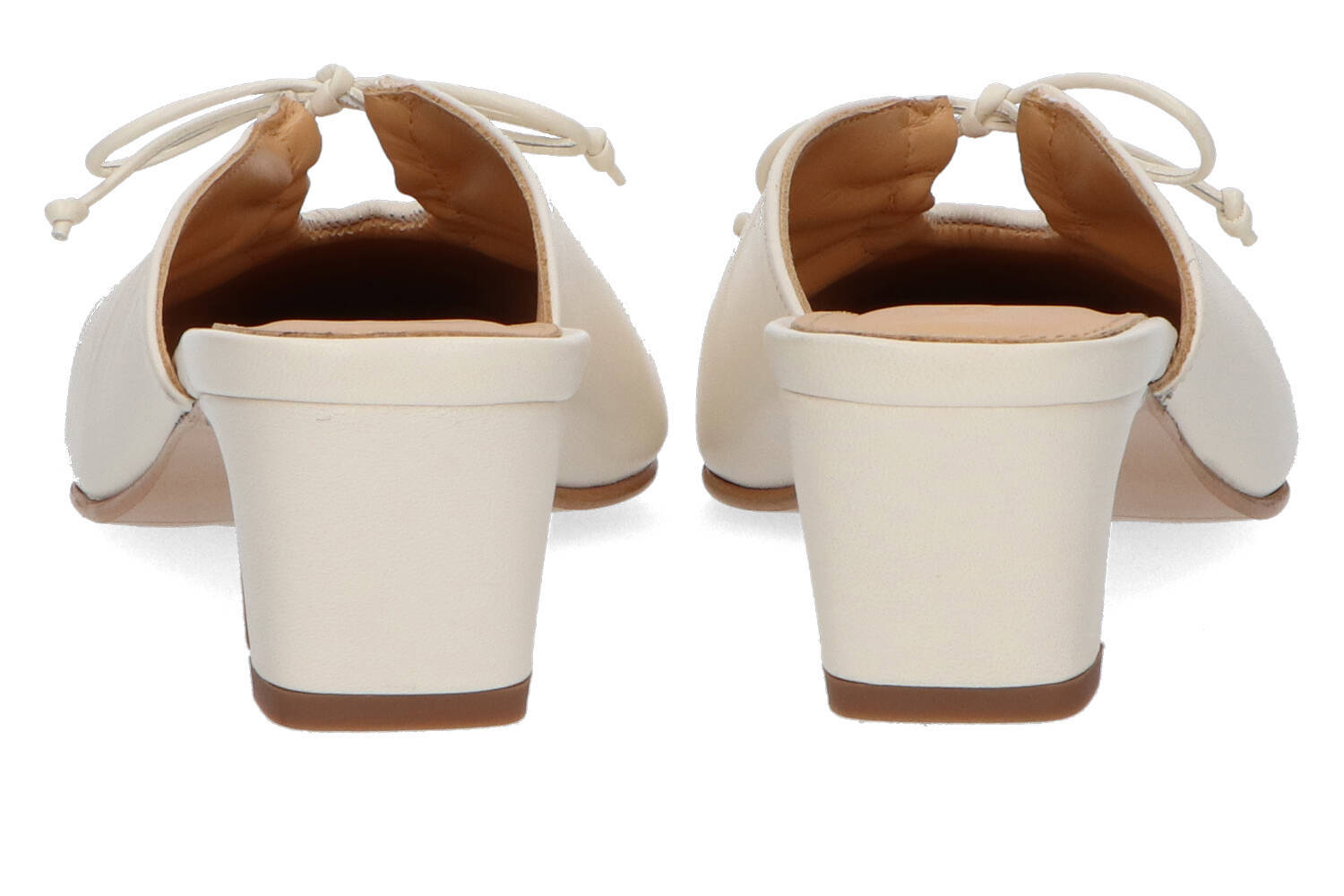 Mocassins crème à talon Amar Alohas