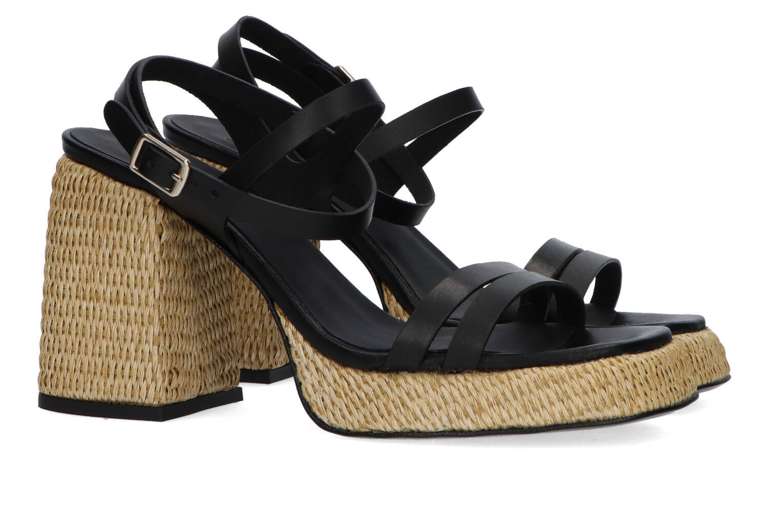 Sandale Negro Victoria à talon bloc Castaner