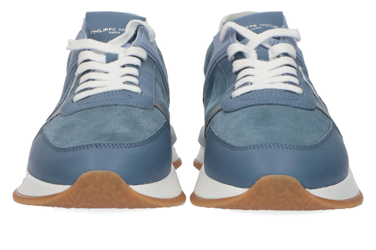 Baskets basses bleu clair, modèle Philippe