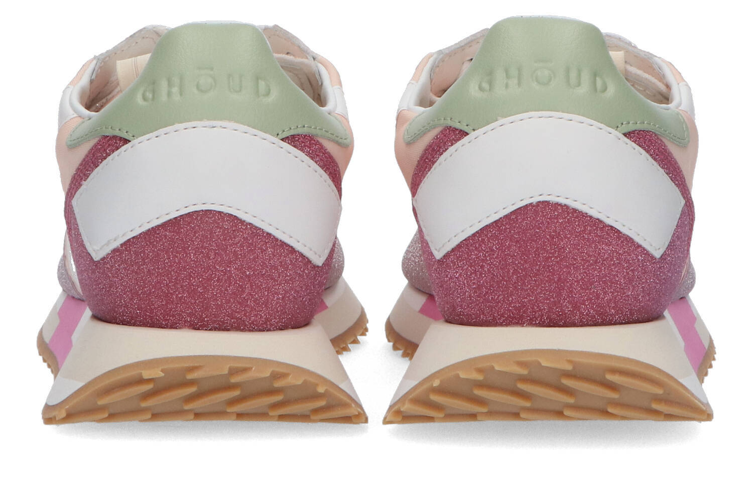 Roze sneakers met glitter Ghoud