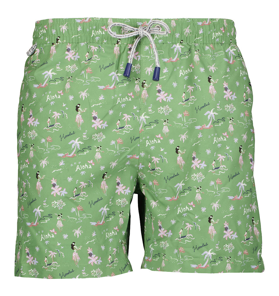 Short de bain vert Aloha McAlson