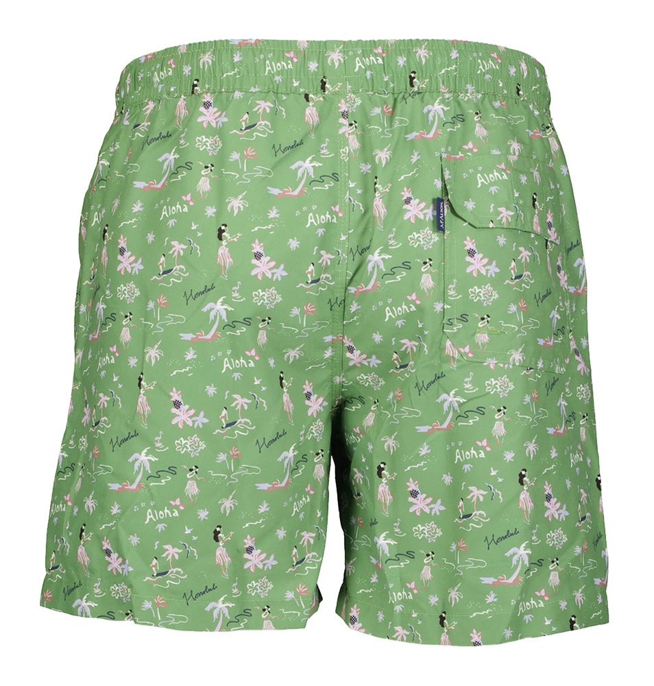 Short de bain vert Aloha McAlson