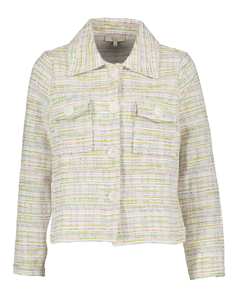 Gilet multicolore à poches plaquées Signe Nature