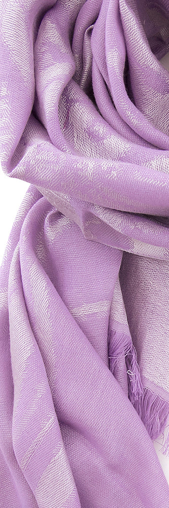 Écharpe violette Signe Nature