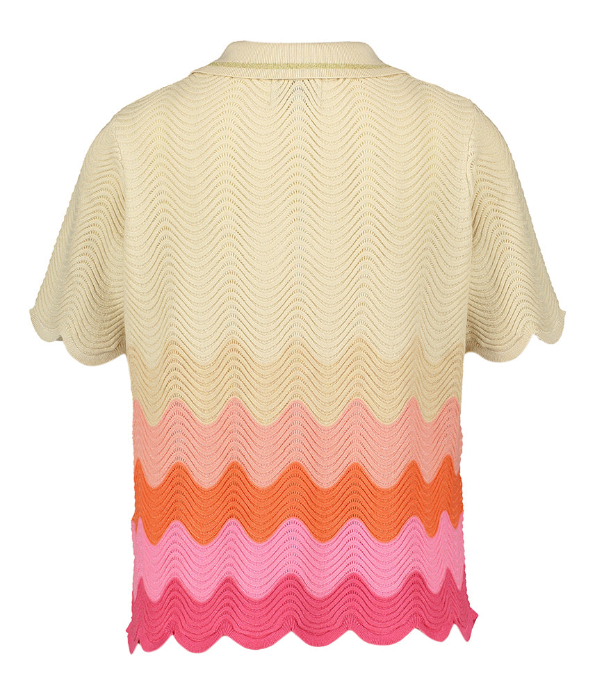 Polo multicolore à manches courtes Ae Leo &amp; Ugo