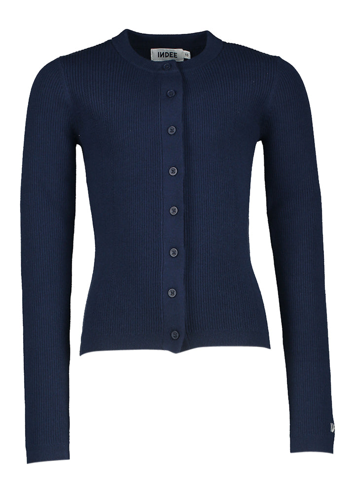 Gilet côtelé bleu foncé Siberia Indee