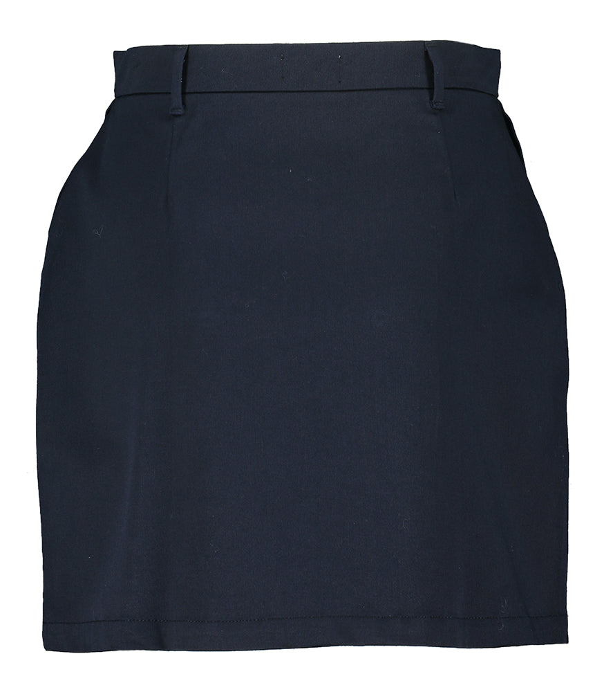 Jupe bleu foncé à boutons marrons Sunday Indee