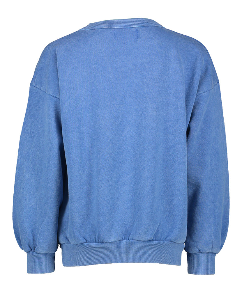 Blauwe sweater met gele beer Bobo Choses
