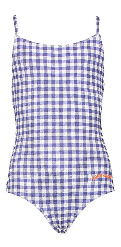 Blauw/wit geruit badpak Bobo Choses