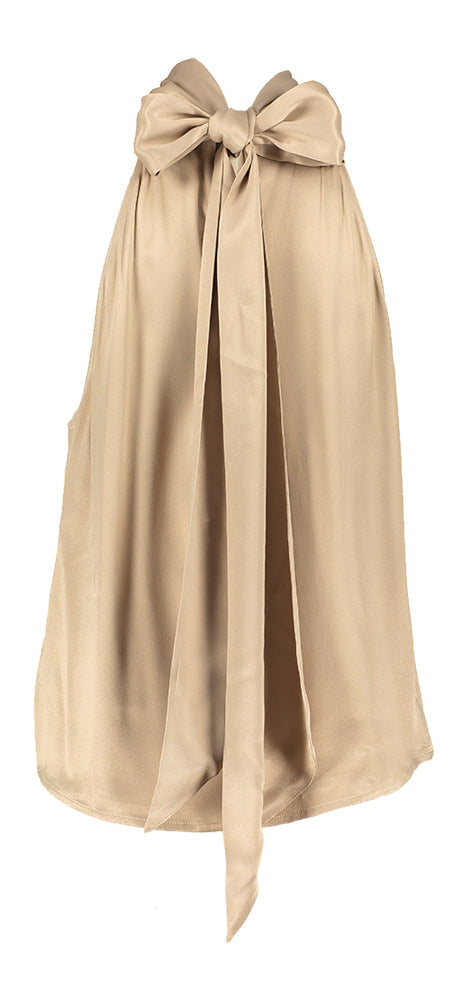 Haut en satin marron Yaniek Josh V