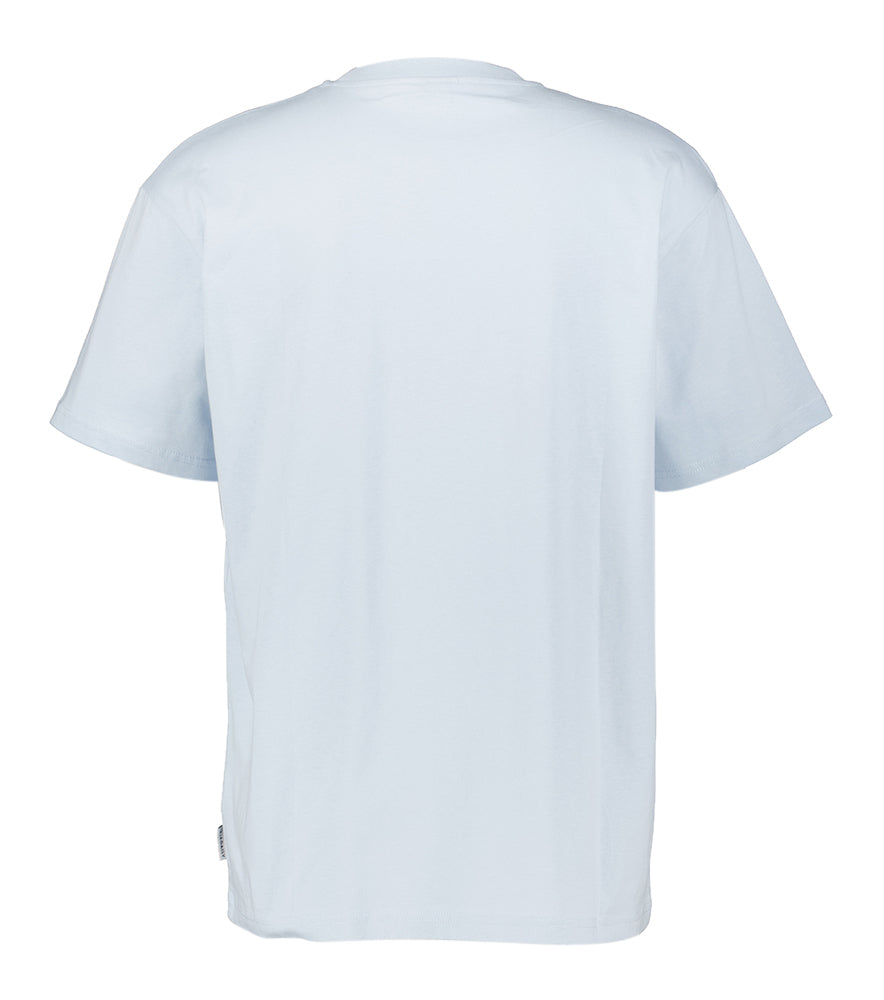 T-shirt en coton bleu glacier avec micro-ondes Relaxed Iriedaily