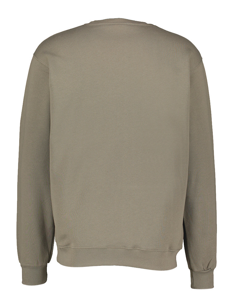 Pull vert olive fumé avec logo de la marque Iriedaily