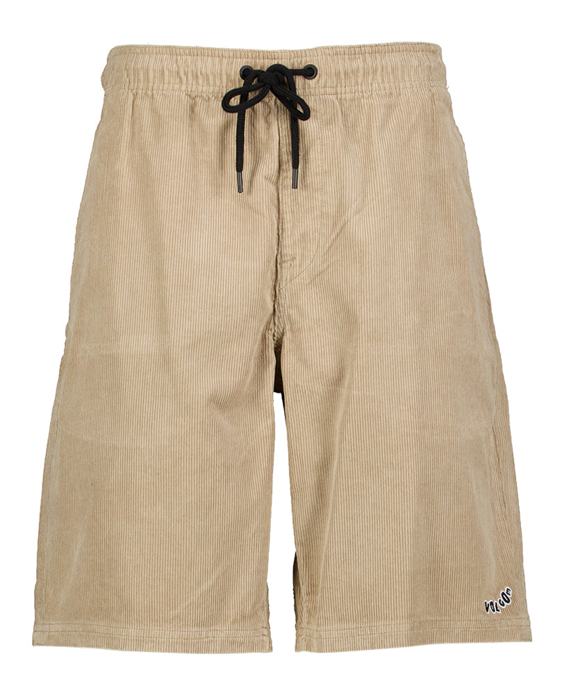 Short en velours côtelé beige Volcom