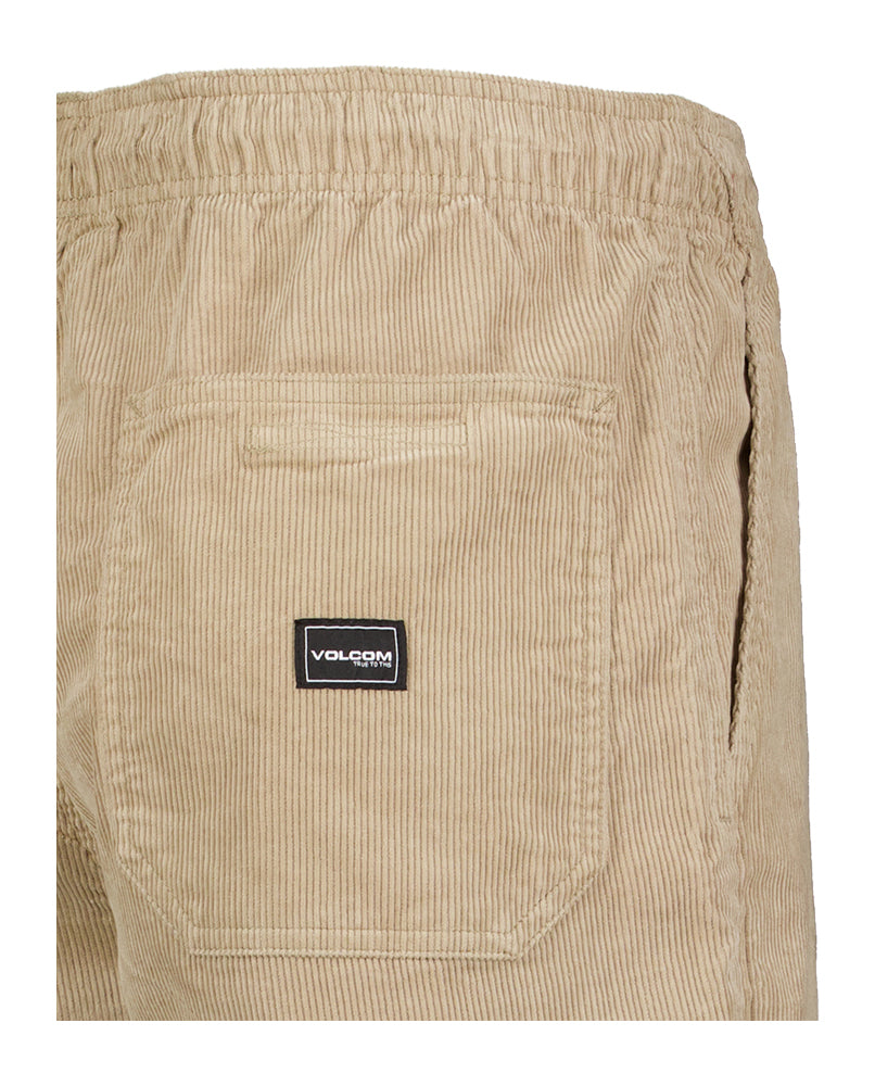 Short en velours côtelé beige Volcom