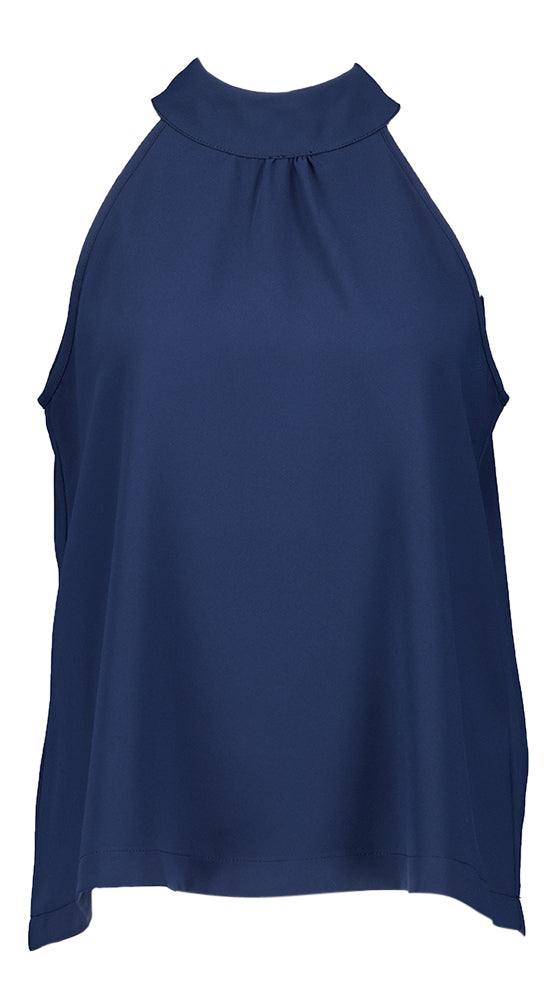 Haut bleu dos nu Marcha Top Lalotti