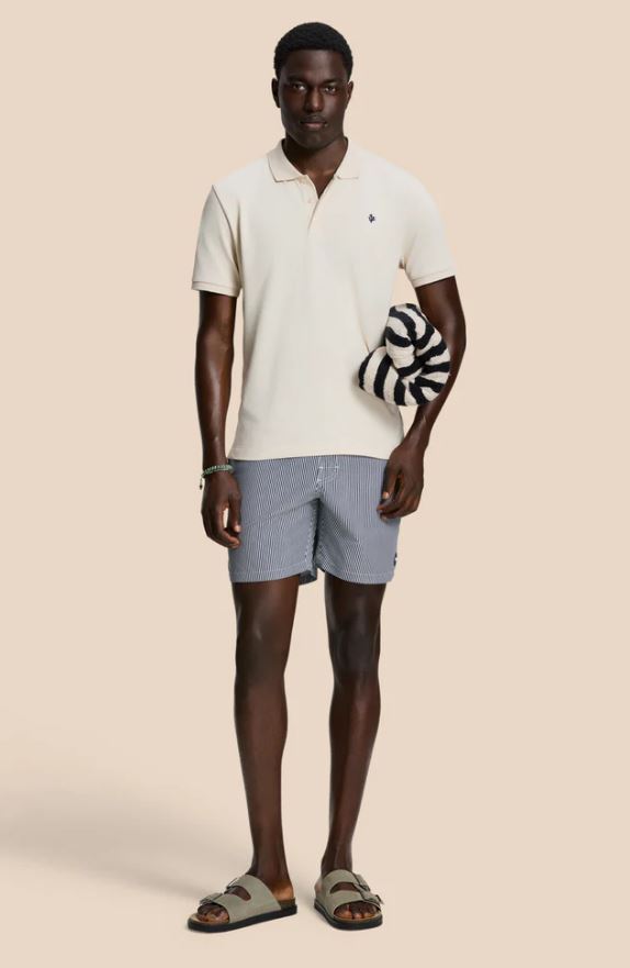 Boxer rayé bleu marine Mike Shiwi