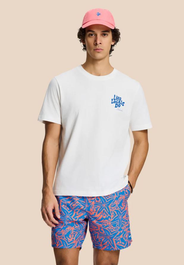 Short de bain bleu azur Mike Starfish Shiwi