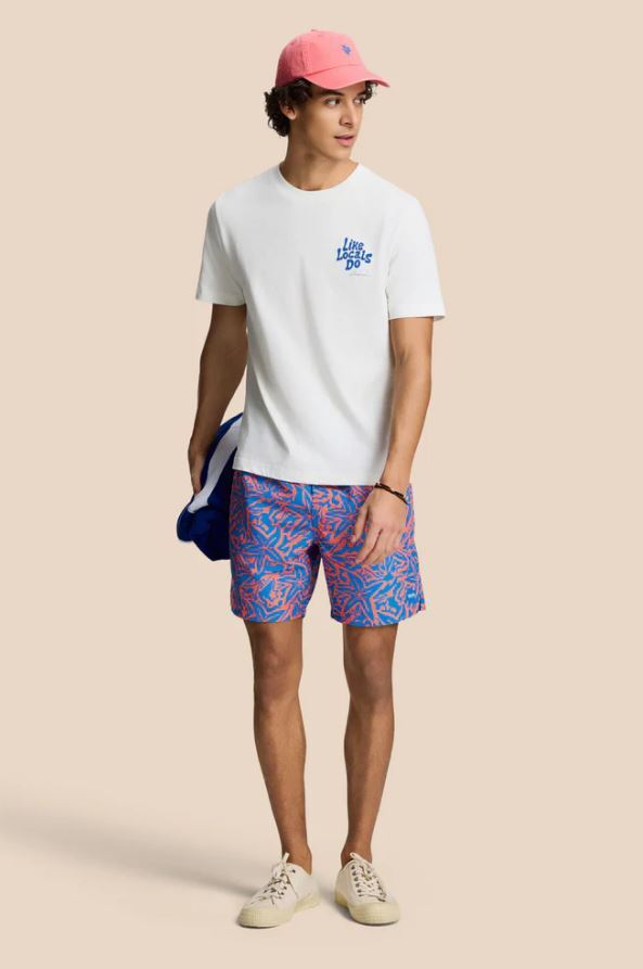 Short de bain bleu azur Mike Starfish Shiwi