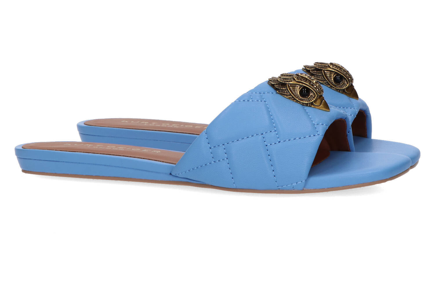 Lichtblauwe slippers Kurt Geiger