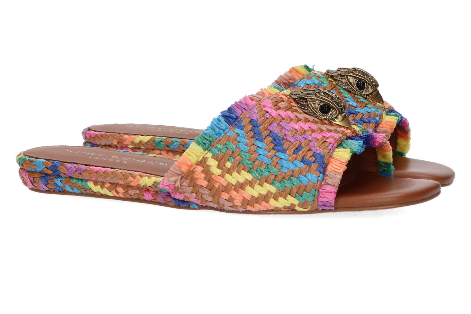 Sandales tressées colorées Kurt Geiger