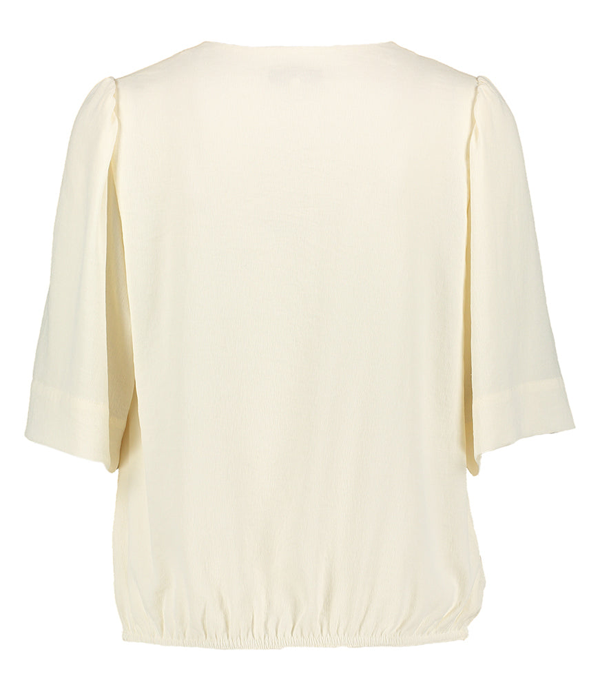 Blouse écru Marie Méro à col V