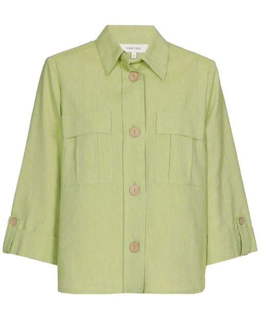 Groene linnen vest Marie Mero