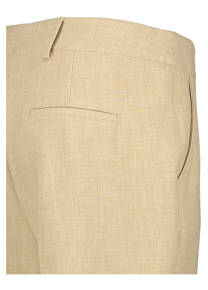 Beige geklede broek met plooi Marie Mero