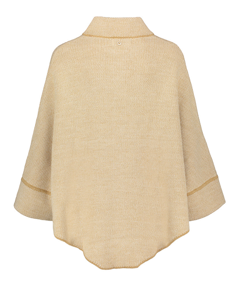 Poncho beige à manches larges Mariie Mero