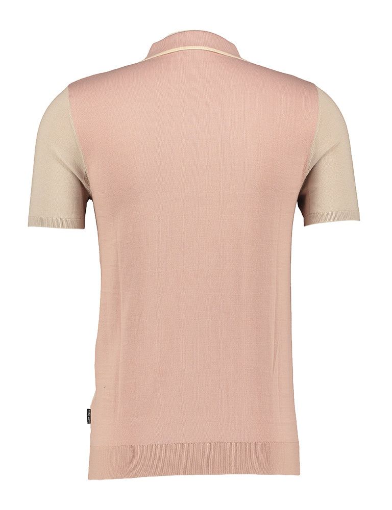 Polo rayé rose poudré Steff Saint Steve