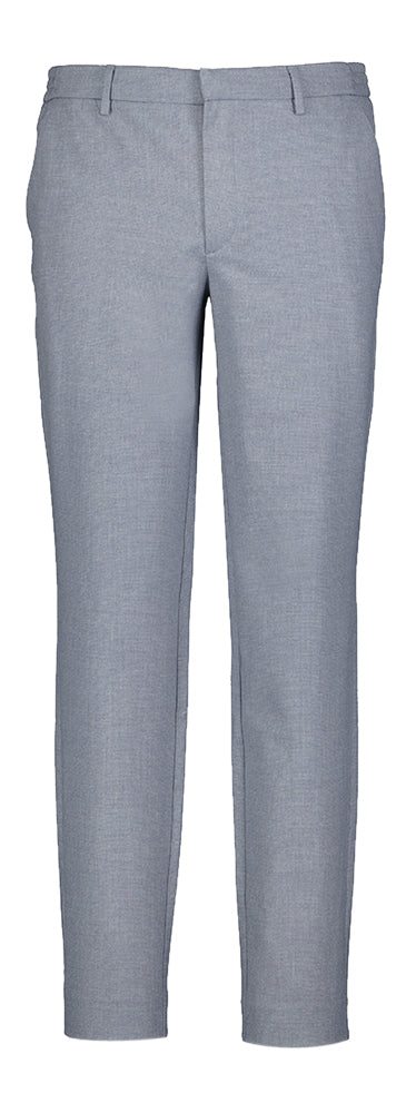 Steel blue geklede broek Theo Plain