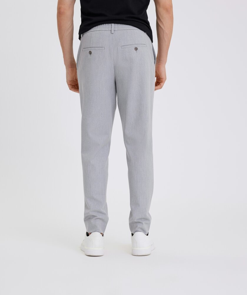 Lichtgrijze broek Theo Plain