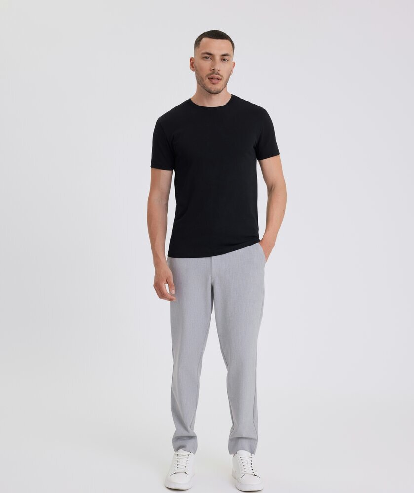 Pantalon gris clair Theo Plain