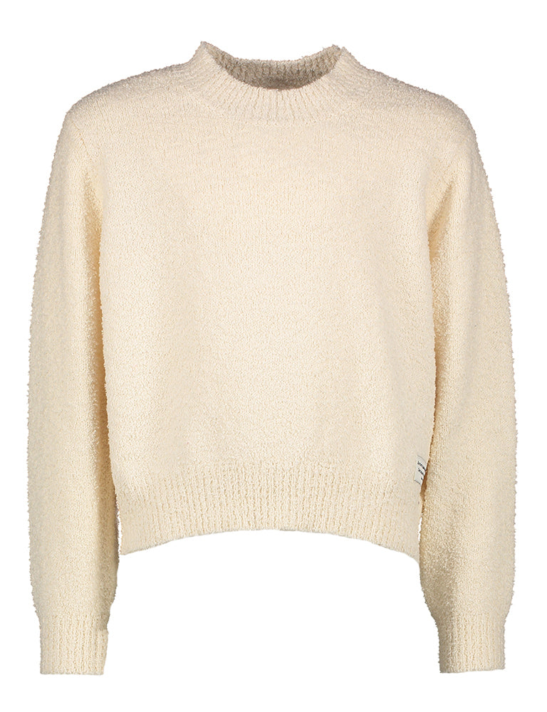 Pull en coton beige structuré AO75