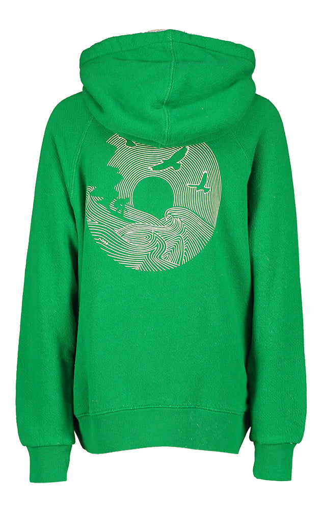 Pull à capuche vert AO76