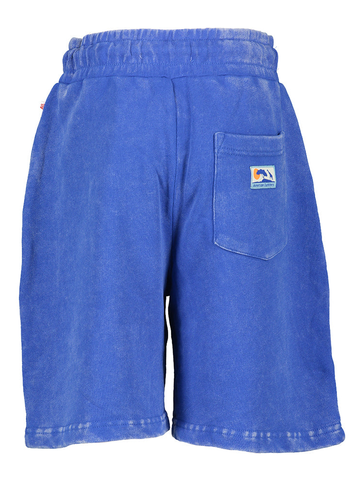 Blauwe short met elastiek AO76